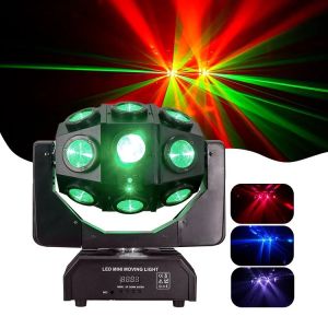 Đèn Moving 18 Mắt + Laser  Đèn Nháy Theo Nhạc Dùng Cho Sân Khấu  Bar  Câu Lạc Bộ Đêm [TD ]