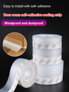 Silicone Door Seal Strip Self Adhesive Weather Stripping High And Low Temperature Resistant Window And Glass Door Gap Sealer Door Bottom Seal