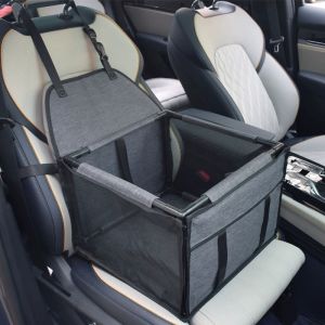Pet Car Cushion Dog Cat Safety Seat Cushion Rear Seat Special Outgoing Waterproof Car Seat Kennel Bed Small Pet Carrying Basket Structure that will not collapse
