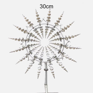 Sunflower Rotating Outdoor Wind Sculpture 3D Wind Powered Kinetic Sculpture Kinetic Metal Wind Rotator For Yard And Garden