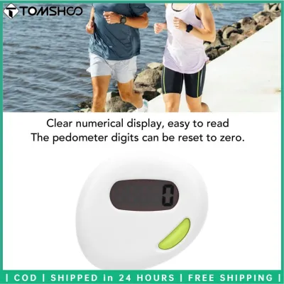 TOMSHOO Step Counter Accurate Steps Tracker Portable 2D Pedometer with Clip for Sports Hiking Walking