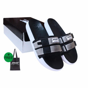 Sandal Appears Slide Phoenix ( Grey X Black )