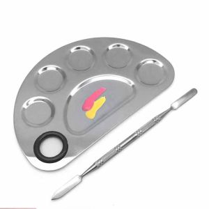 Mixing Palette Foundation Pallet Make Up Mixing Pallete Stainless Spatula Makeup Alat Pencampur Makeup