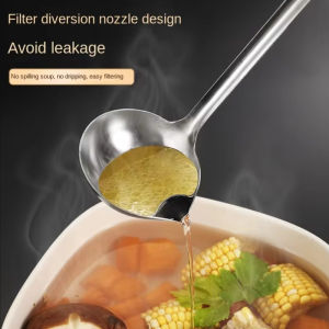 Stainless Steel Strainer Spoon Soup Oil Strainer Spoon Grease Separator Spoon Kitchen Tools
