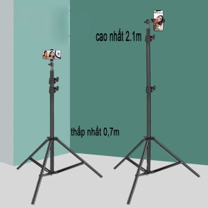 Chân đế cho đèn livetream chân quay điện thoại trụ tam giác vững trãi