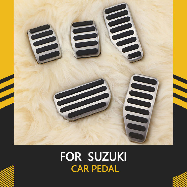 Per Suzuki Swift Sport Ignis Alto Grand Vara 2005-2017 Jimmy 2012-2017 pedali di copertura del pedale dell'auto in acciaio inossidabile MT  34