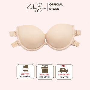 B371 [LOẠI 1] Áo Quây Cúp Ngang Không Dây KATHY BRA Có Gọng Đệm Vừa Giúp Nâng Đẩy Tặng Kèm Dây Trong