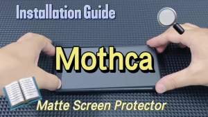 Mothca Matte Glass Full Coverage Screen Protector for iPhone 16 Pro Max 6.9-inch Anti-Glare Anti-Fingerprint Black Edge Tempered Glass Film with Easy Installation Tool Case Friendly Smooth as Silk