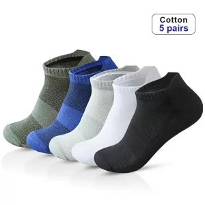 10/20 Pairs Ankle Socks Men Women Breathable Mesh Cotton Socks Running Sports Solid Color Boat Socks Couple Student Ear Athletic2026