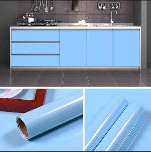 Wallpaper Premium Gloss Pearl White 40cmX5m Self Adhesive 3D Glossy Waterproof PVC black waterproof marble wallpaper