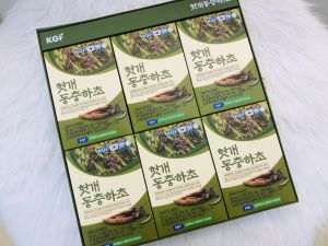 Nước Hồng Sâm Mát Gan Đông Trùng Hạ Thảo KGF Hàn Quốc Hộp 30 Gói x 50ml