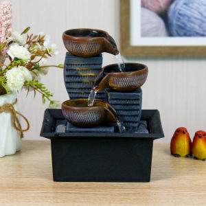 Tabletop Fountain Ornaments Home Gardening Decoration Rockery Water Fountain Crafts Gifts Desktop Decorations