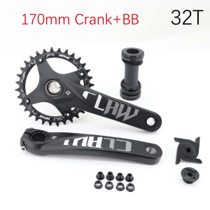 PROWHEEL 104BCD 170mm Mountain Bike Crankset Aluminum Alloy With Bottom MTB Bicycle Crank With BB 1/2x10/11 Speed bike parts