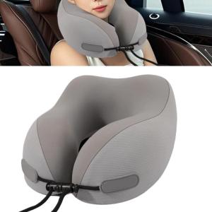 High Elasticity Memory Foam Travel Neck Pillow Provide Comfortable Support For Flights Train Relaxation Traveler Drivers