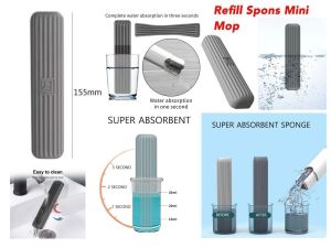 MINI MOP Alat Pel Mini Portable Lipat Pembersih Ruangan Multifungsi
