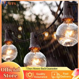 【Flagship】 Solar String Lights Outdoor Shatterproof Bulbs Globe Solar Powered String Lights with 8 Lighting Modes for Outside Patio Yard