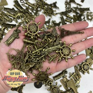 [Charm - Phù điêu] trang trí passport ví da nguyên liệu decor album thiệp sổ tay vòng tay dây chuyền... Mẫu đẹp