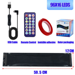 Flexible LED Soft Display Screen Bluetooth APP Smart Pastable LED Advertising Screen DIY Car Window Glowing LED Display Panel