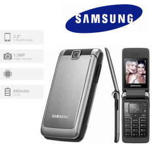 Original Samsung s3600 flip phone unlocked s3600 1.3mp gsm camera 2g mobile phone flip phone for Samsung