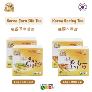 [Gold] Korea Cornsilk Tea | Barley Tea - 1.5g x 40 Tea Bag