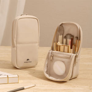 ETUALE Waterproof Makeup Brush Bag Zipper Large Capacity Toiletry Bag Rainproof PU Pen Storage Organizer Case Travel