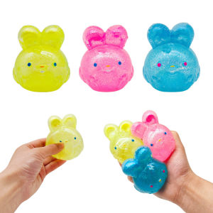 Vixplorn Squeeze Pinching Transparent Toy Cute Rabbit Squeeze Toy Kids Toys Slow Rising Squeeze Toy Non-toxic and harmless