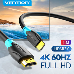 Vention HDMI Cable 4K 60Hz ultra High Speed HDMI Male to Male HDMI 2.0 Cable HDMI Adapter  HDMI 2.0 Male to Male Cord 3D High Speed for Laptop PC Smart box PS5 PS4 Switch to TV Display Monitor Connector Projector HDMI to HDMI Cable