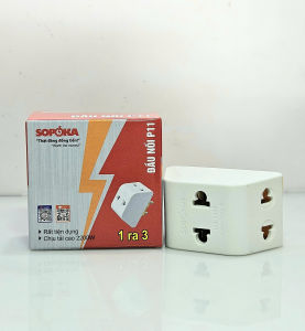Đầu nối chia điện đa năng Sopoka P11X 3 chia
