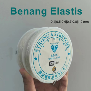 Benang Elastis Garis Kristal Garis Kalung Garis Gelang Benang Manik-Manik Jepang Buatan Tangan DIY Aksesoris Dekoratif Perhiasan 0.4mm | 0.5mm | 0.6mm | 0.7mm | 0.8mm | 1.0mm