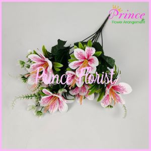 Bunga Kamboja Cabang 7 - Bunga mawar sedap malam Imitasi Bunga Lily plastik artificial Import premium termurah untuk dekorasi kamar dekorasi Rumah Cafe dan dekorasi pelaminan atau dekorasi wedding aritificial palsu plastik