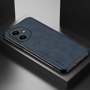 Phone Casing For Honor 400 5G Case Luxury Sheepskin Silicone Soft Casing Lens All-inclusive Plain Leather Anti-drop Cover t1-13