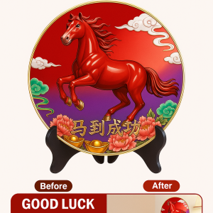 Decorations Promotion Auspicious Meaning Ornaments Wealth Development Bright Colors Golden Clouds