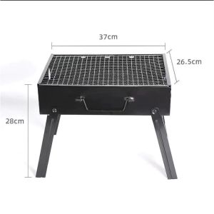 【Daily Suki Store】Portable Stainless Steel BBQ Grill - Outdoor Charcoal Barbecue Grill Foldable for Camping Travel Picnic & Home Use (Easy Setup & Clean)