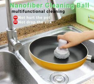 1set Nanofiber multifunctional cleaning➡️not hurt pot & drop silk cleaning ball | 一套纳米清洁球