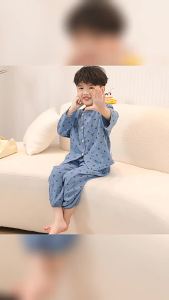 2024 Đồ Ngủ Hoạt Hình Trẻ Em Đồ Mặc Nhà Vải Sợi Bông 100% Cotton Cho Bé Gái