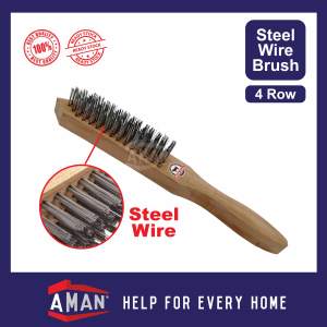 Brass Wire Brush Steel Wire Brush Rust Edge Clean Removal Berus Besi Berus Dawai Tembaga Berus Tembaga 铜丝刷