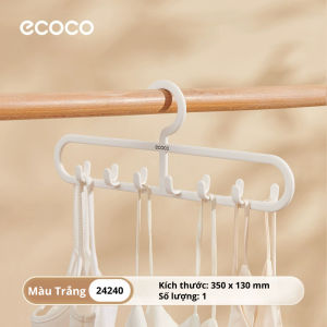 Mắc treo áo 2 chiều 12 móc ECOCO đa năng thế hệ mới treo đồ lót áo 2 dây 3 lỗ thông minh giúp tiết kiệm không gian