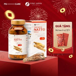 Viên uống Chống Đột Quỵ Natto Kinase Nhật Bản (Hoạt huyết dưỡng não) - Fine Japan (Hộp 300 Viên)
