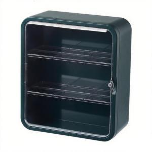 Clear Wall Hanging Organizers for Collectible Display With Shelves Space Saving Storage Cabinet for Home Office