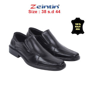 Zeintin - Sepatu Pantofel Sepatu Kulit Fantofel Pria Sepatu Formal Kuliah Kerja Kantor Kulit AJ