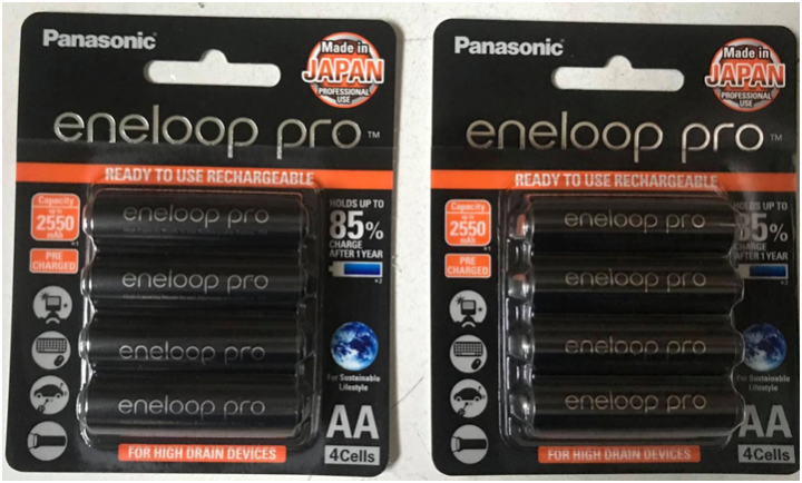 Panasonic Eneloop Pro Aa Rechargeable 4x Aa 2550mah Battery Twin Pack