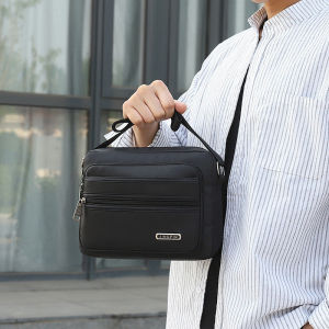4-layer Large Capacity Single-shoulder Bag Crossbody Bag for Men Adjustable Wide Shoulder Strap