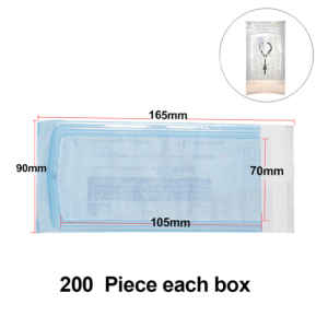 200Pcs/Box Dental Disposable Self-sealing Sterilization Bag Packaging Bag Self-adhesive Bag Self-sealing Bag Double-sided Adhesive
