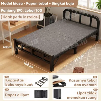 Ranjang Lipat Ranjang Besi Lipat Tempat Tidur Lipat Dipan Besi Folding Bed Portabel