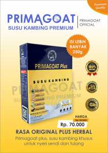 Susu Kambing Etawa Asli Primagoat Atasi Nyeri Sendi Asam Urat dan Kesehatan Pernafasan Rasa Original Plus Herbal 250gr