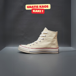 SEPATU CNVRS 70S HIGH EGRED KUNING PUTIH SOL GLOSSY 36-43 SNEAKERS SUN FLOWERS