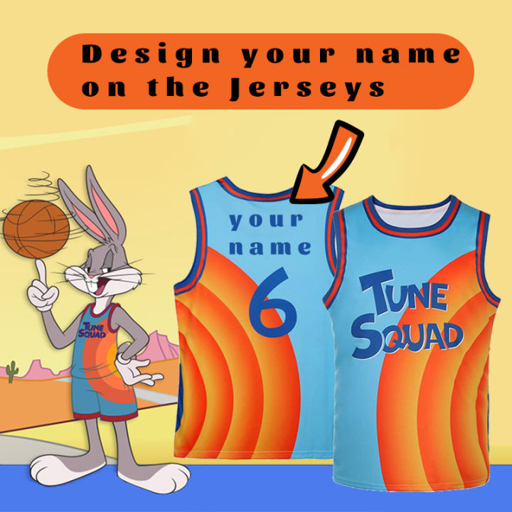 Custom Name Space Jam A New Legacy Tune Squad Jerseys Men's Boy  Basketball Jerseys 6# Movie Shirts S-3XL Outdoor Adult Kids Sports Clothing  LeBron