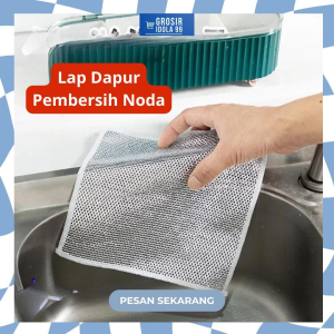 5 PCS Lap Dapur Pembersih Noda Lap Handuk Kawat Pencuci Piring Pembersih Dapur Serbaguna