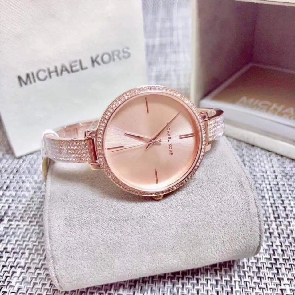 Authentic Michael Kors Jaryn Crystal Rose Gold Tone Ladies Watch MK3785 With 1 Year Warranty For Mechanism Lazada PH