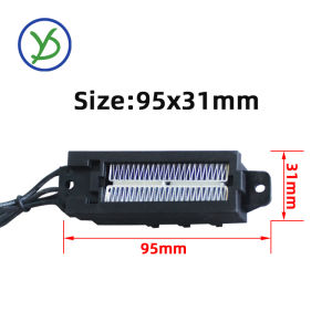 PTCYIDU 50W 12V Incubator Heater Thermostatic PTC Heater Ceramic Air Heater Conductive Type Ceramic Heating Element